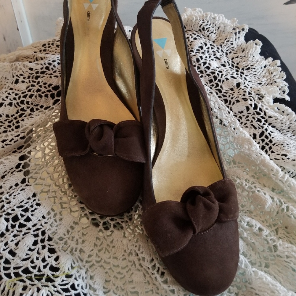 Dani Black Brown Suede Shoes